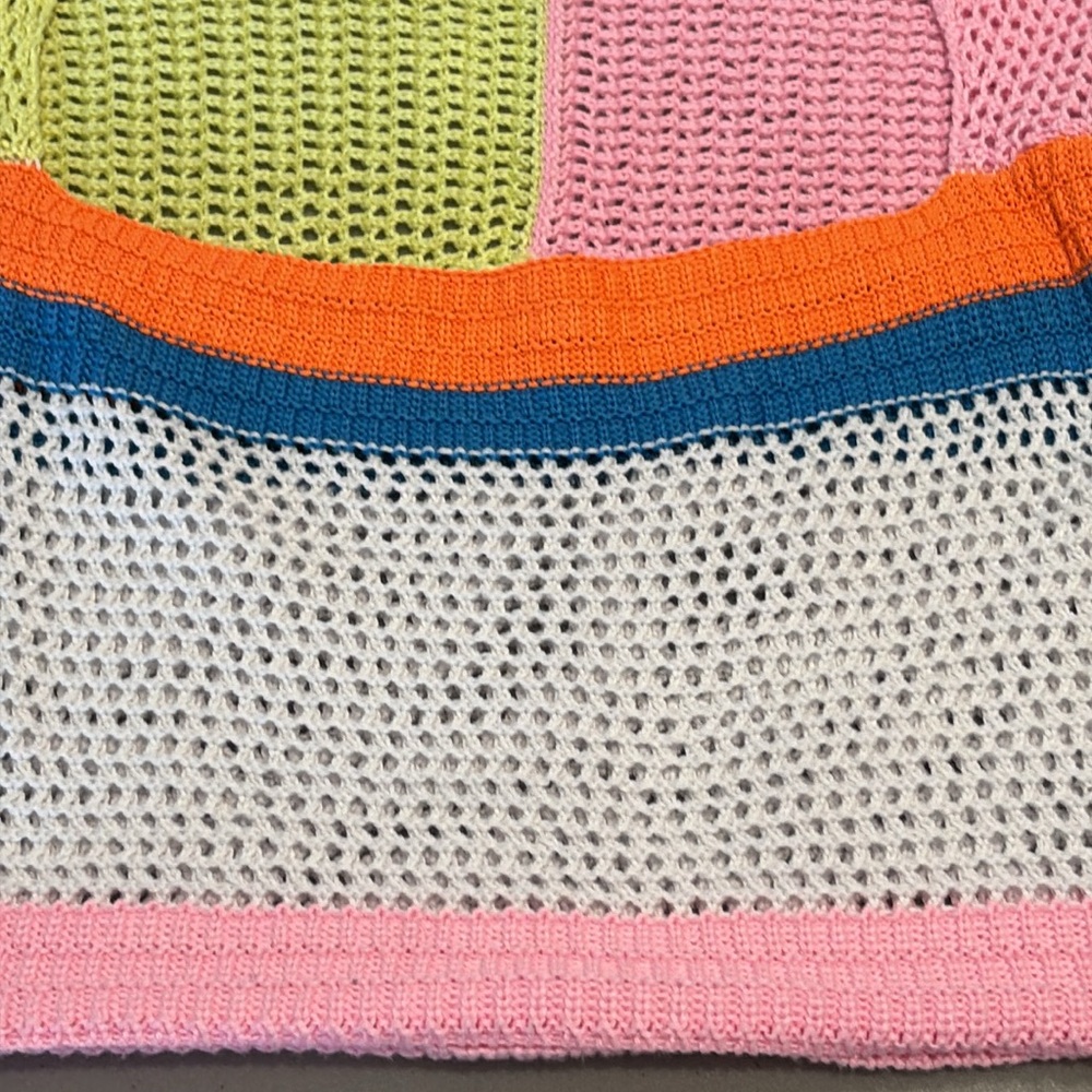 Knit Crop Top Emilyn Crochet Square Neck sweater - Picture 11 of 11